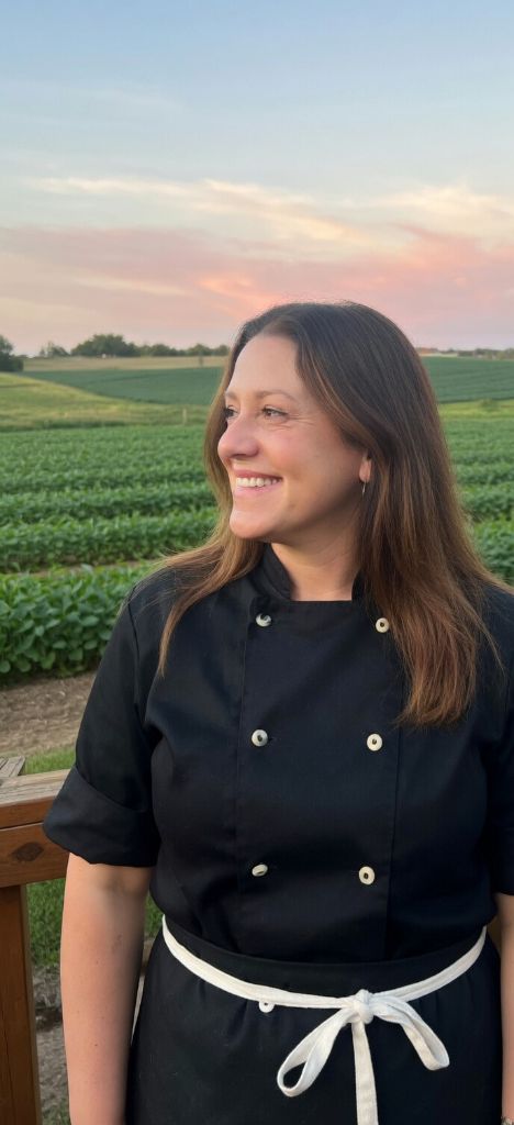 Amy at the farm